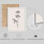 «Morning Glory Flowers», art moderne minimaliste, impressions encadrées, affiches, petit art mural de salle de bain-104788184-104788188