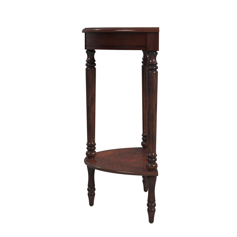 Bellini Demilune Console Table, Dark Cherry