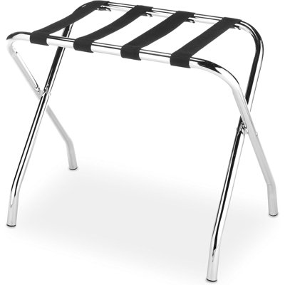 Porte-bagages chromé - pliable - qualité commerciale