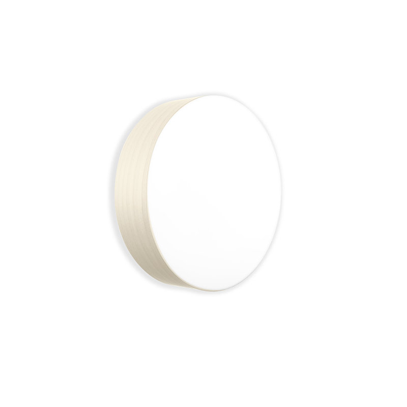 Gea 1 - Light Flush Mounted Sconce, Ivory White, GX53, 7.9" H x 7.9" W x 3.9" D