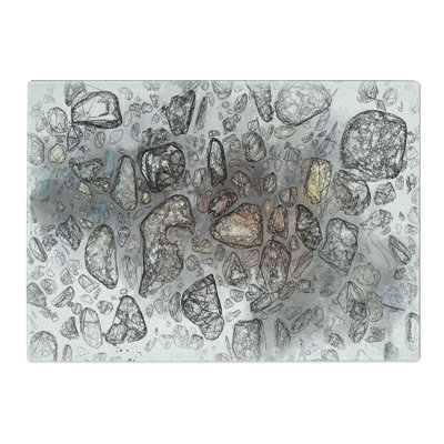 Tempered Glass Rocks Chopping Board