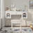 Elegant Vanity Makeup Table & Chair Set, Modern Dressing Table With Organizer, Writing Desk, Charging Port-69667162