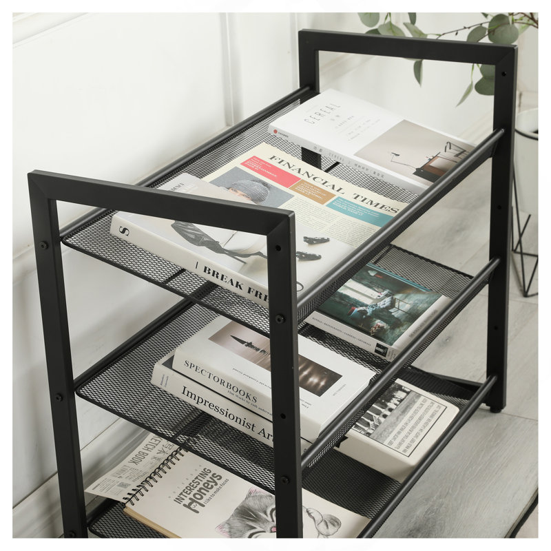 Range-chaussures réglable à 3 niveaux, organisateur de rangement pour chaussures autoportant avec tablettes de rangement convenant à l'entrée principale, vestibule