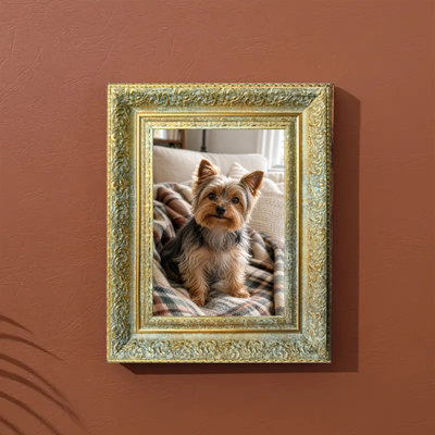 Antique Gold 3 PCS 8" x 10" Tabletop Picture Frame with Photo Protector