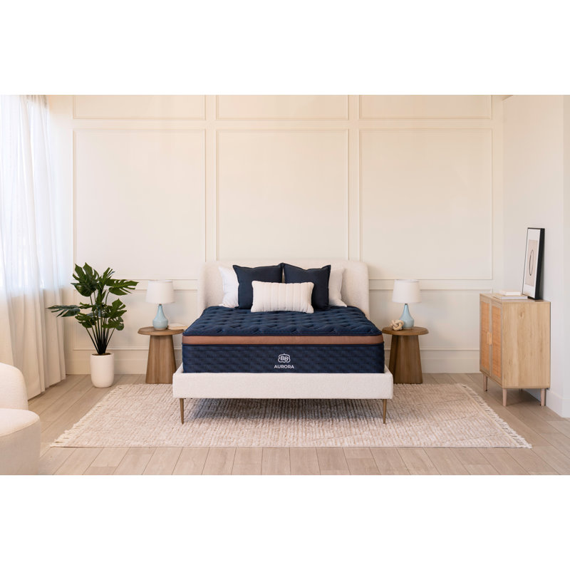 Brooklyn Bedding Aurora Luxe Medium Cooling Mattress with Pillowtop, Split California King