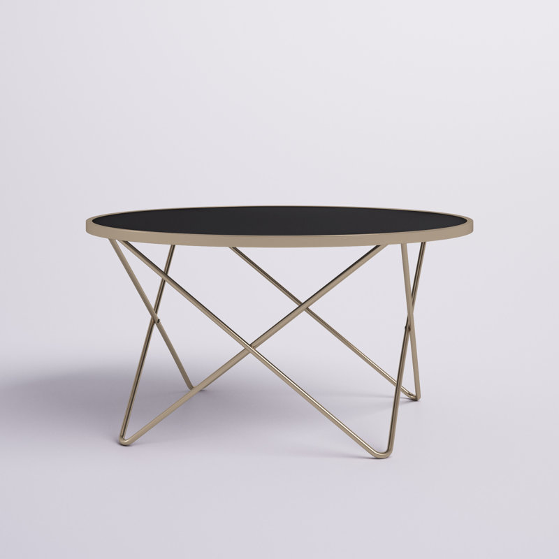Table basse ronde Pimlico, Noir