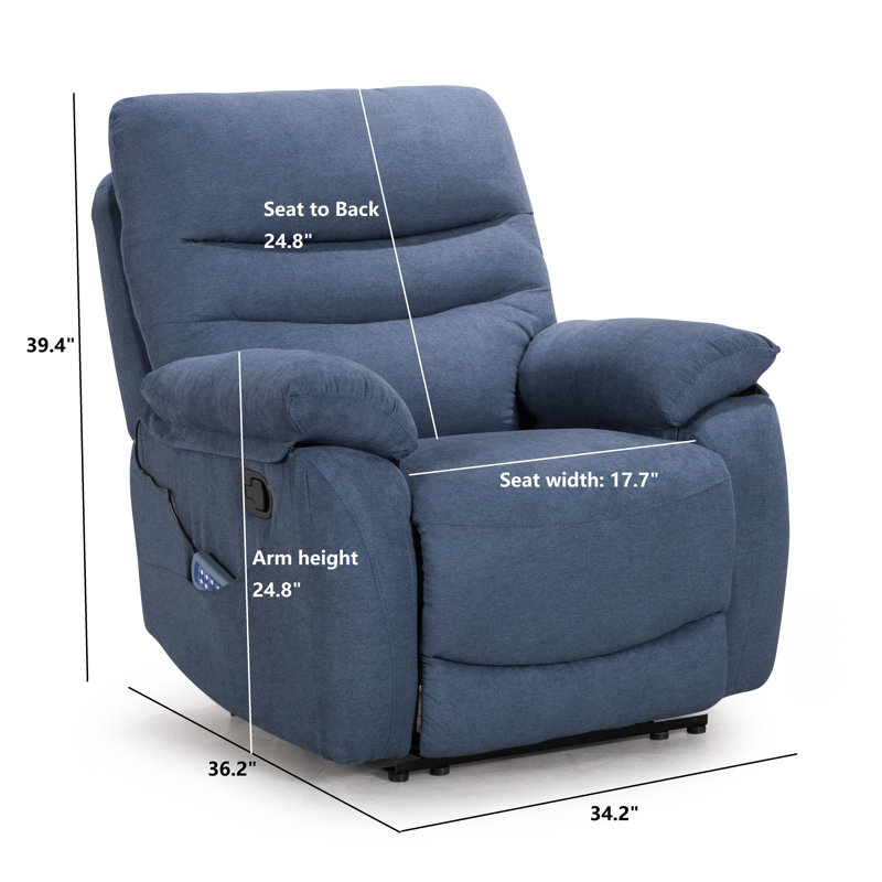 Fauteuil inclinable manuel avec masseur Eliathas