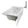 Streamline 66 in. x 32 in. Acrylic Right-Hand Drain Alcove Bathtub in Glossy White With External Drain