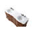 66 inch Double Bathroom Vanity in Teak-2096763647