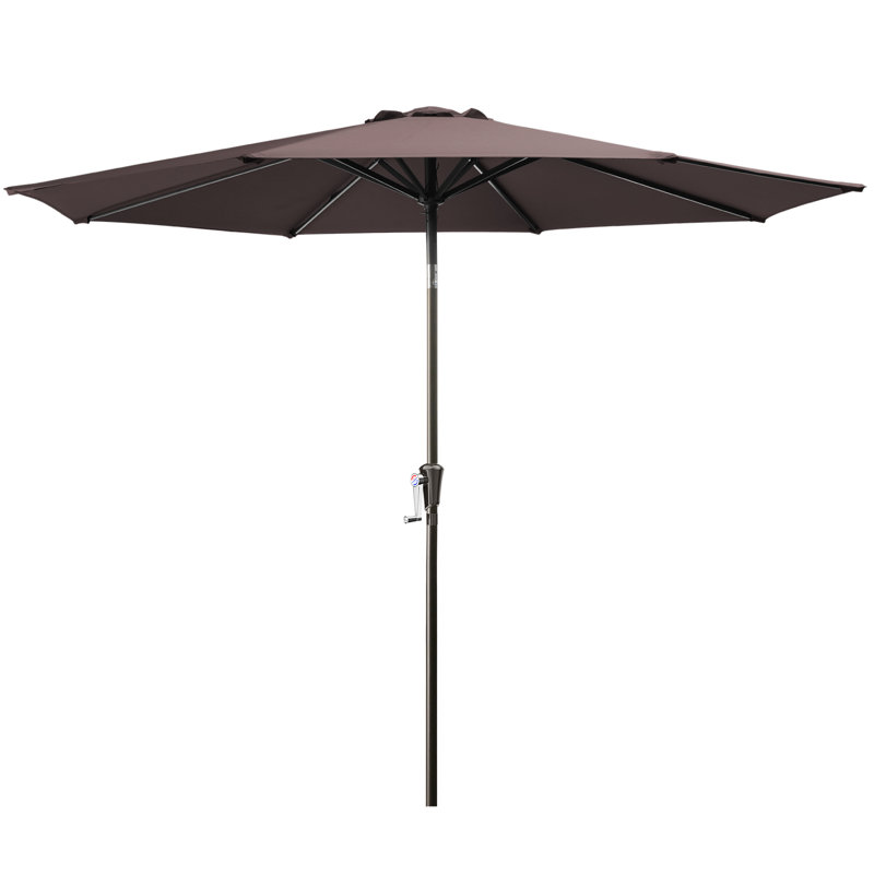  Parasol d'extérieur 90 po, Brun