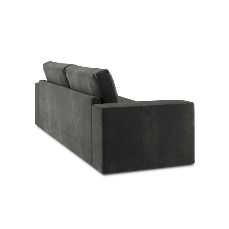 Donatella 4 Seater Velvet Sofa Bed, Grey