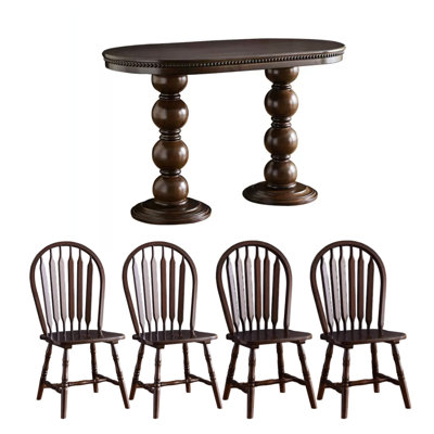 4 - Person Double Pedestal Dining Set