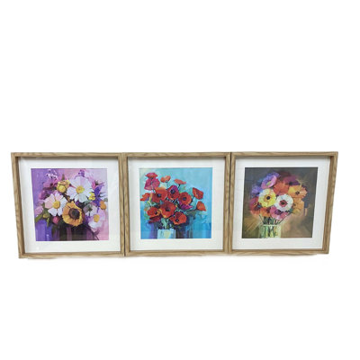 Lakeyah Brown Wood Picture Frame - Set of 3