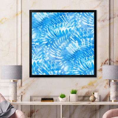 «Blue Whirling Snowflakes», reproduction sur toile