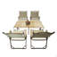 Ensemble de salle à manger multifonctionnel pliable et portable, 1 table de salle à manger et 4 chaises pliantes, intérieur et extérieur universel, naturel