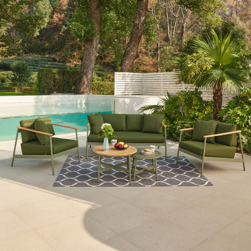 Charneshia Aluminium Garden Set, Green