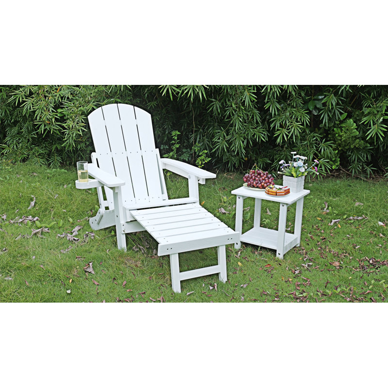 Outdoor Lounge Chairs Set Of 2, White