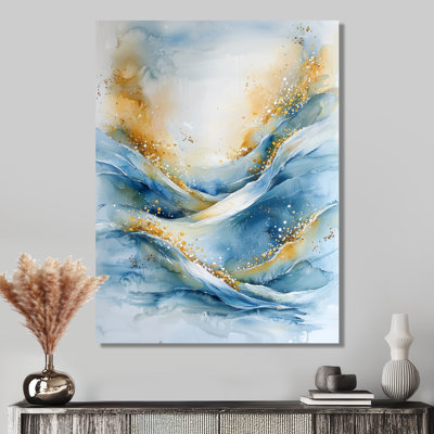 Parallel Coastal Divide Horizon Landscape III - Art mural moderne abstrait en métal
