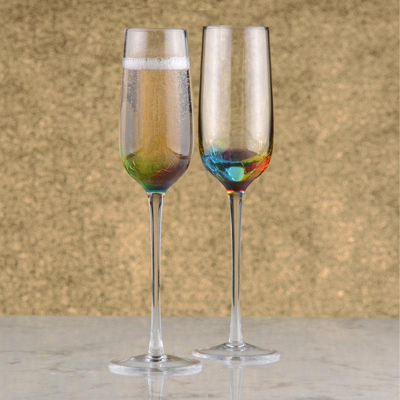 Neon Champagne Flutes