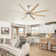 Oversized Windmill - Blade Modern Farmhouse Standard LED Ceiling Fan with Remote Control and Light Kit Included