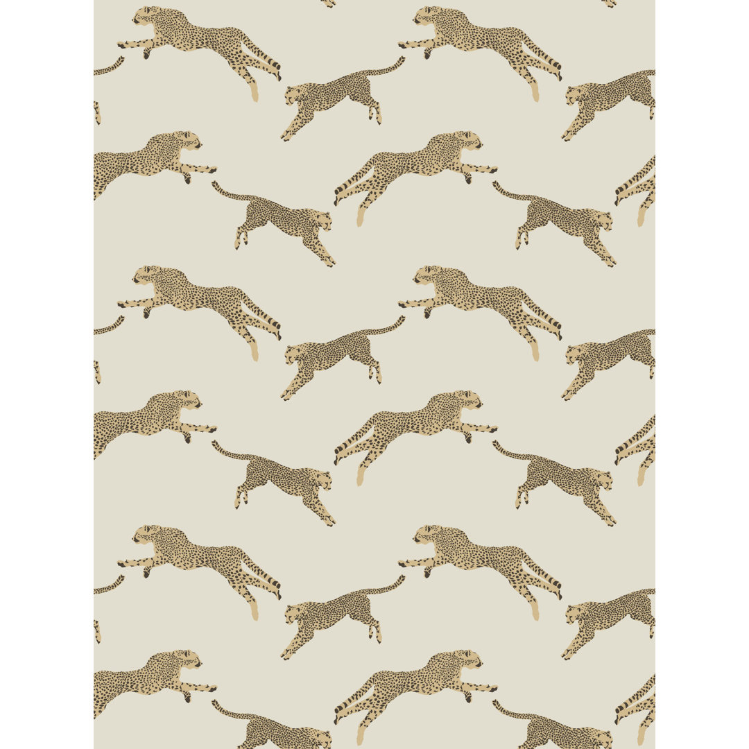 LEAPING CHEETAH SAHARA WALLCOVERING The House of Scalamandre 