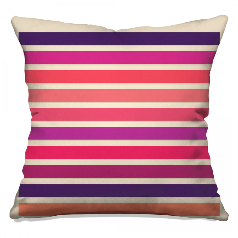 Coussins décoratifs à rayures horizontales, 20 x 20 pouces
