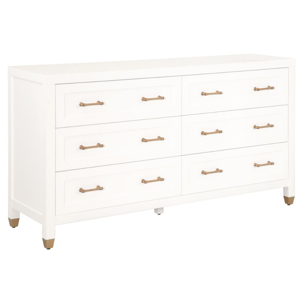 Everly Quinn 6 Drawer 66" W Double Dresser Wayfair
