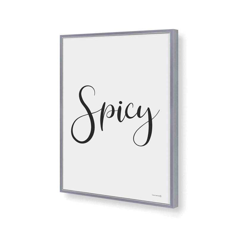 Reproduction d'art «Spice» par Lee Keller, Argent, L 36 x H 48, Impression encadrée