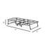Lit pliant pliant avec matelas simple de 4 po