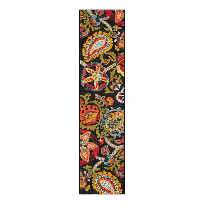 Tapis Bungalow Rose Nahla Caimin, Tapis de couloir 2 pi x 8 pi