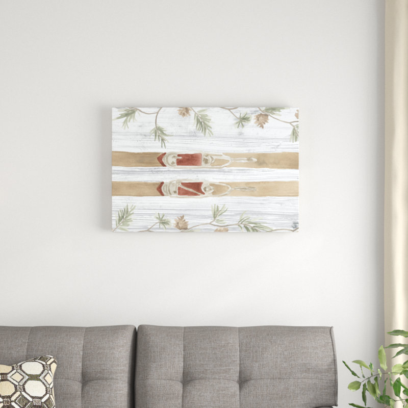 Pinecone Lodge Collection D by June Erica Vess - Painting Print, 51cm H x 76cm W, Wrapped Canvas