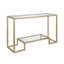 Glass Top Console Table-681192362