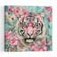 Tigre rose de la jungle - Affiche murale abstraite contemporaine représentant un tigre et une fleur-1591745795