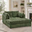 Canapé méridienne surdimensionné de 139 cm avec accoudoirs, coussins et tissu chenille-1490005938