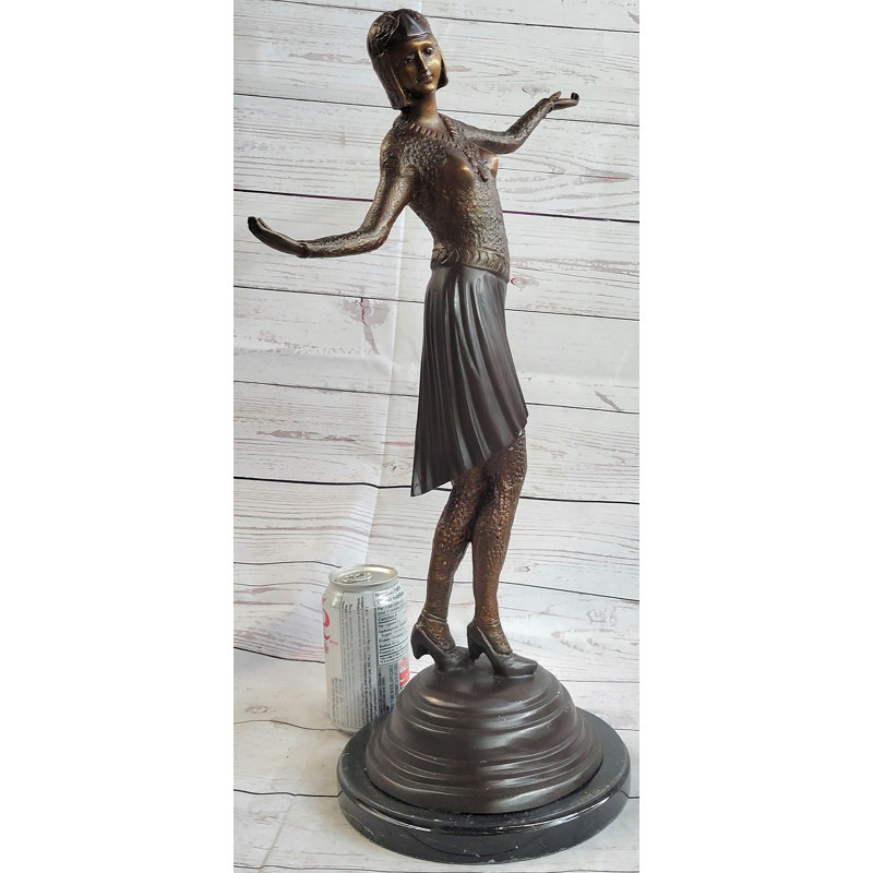 Art déco, Chipare, danseuse russe, figurine, statue, sculpture, décor