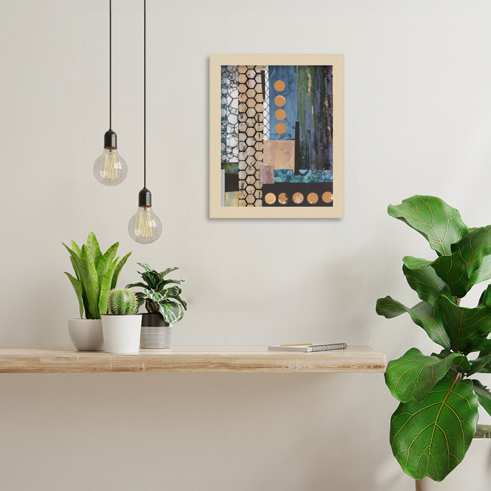 Mashup No. 2 Print by Natalie Avondet, 13" H x 11" W, Brown