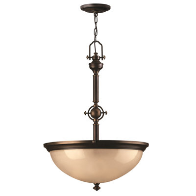 Renfrow 3 - Light Olde Bronze Bowl Pendant