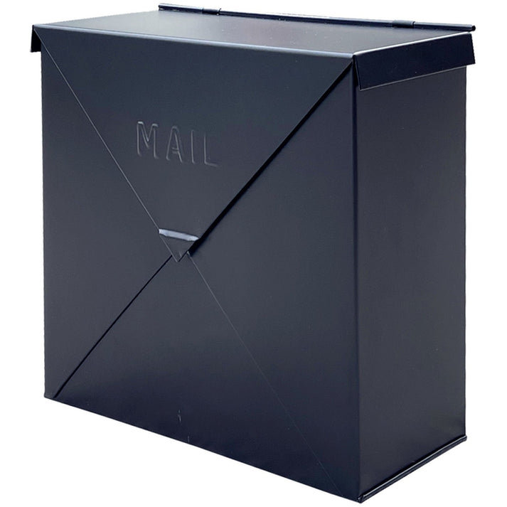 Chicago Black Industrial Style Wall Mounted Mailbox