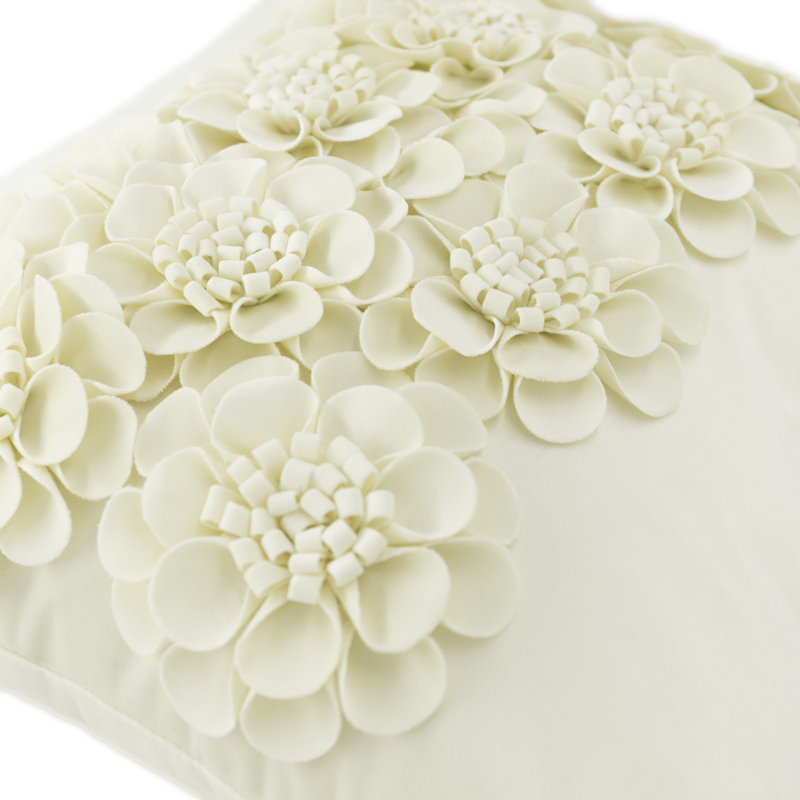  Housse de coussin 3D, Crème