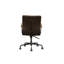 Chaise de bureau pivotante chocolat Distress