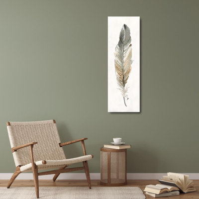 «Red Barrel Studio® Robinson, Carol», reproduction d'art sur toile tendue: Neutral Feather I