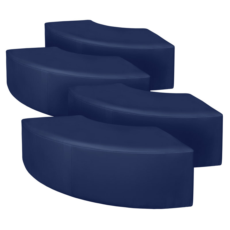 Regency Aurora Curved Vinyl Ottoman