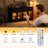 55” Sideboard Buffet Cabinet with Storage and LED Light