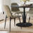 Folmar 35" W 5-Piece Round Dining Set with Gloss Finish and Chenille Chairs-95092255