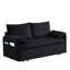 Lit gigogne de 64,5 pouces, tissu en velours côtelé, 31 tiroirs réglables, poches latérales pour lit de bureau à domicile, coussins moelleux, salon avec 2 coussins-80095033