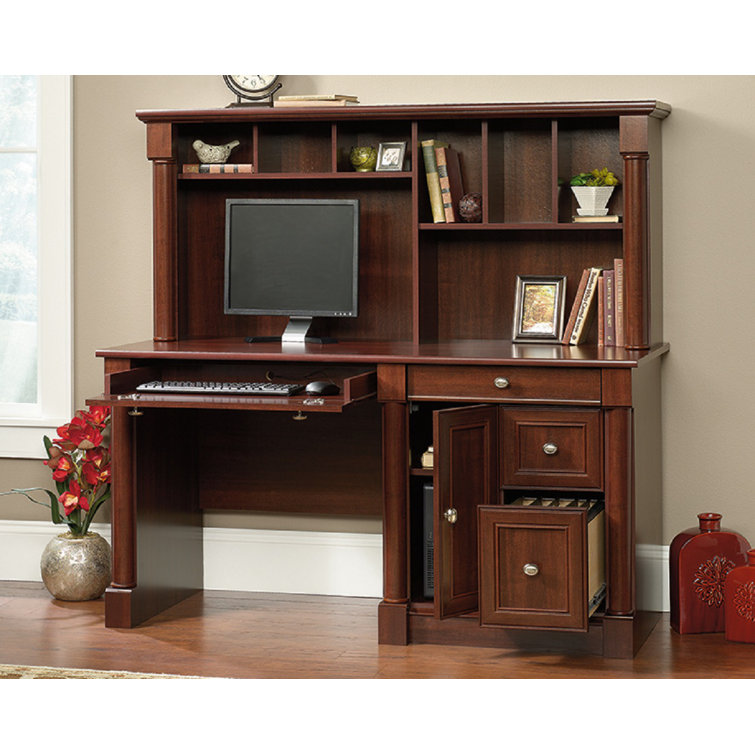 Red Barrel Studio® 59 Computer Desk with Storage Bookshelf, Home Office Desk  with Hutch, Writing Desk