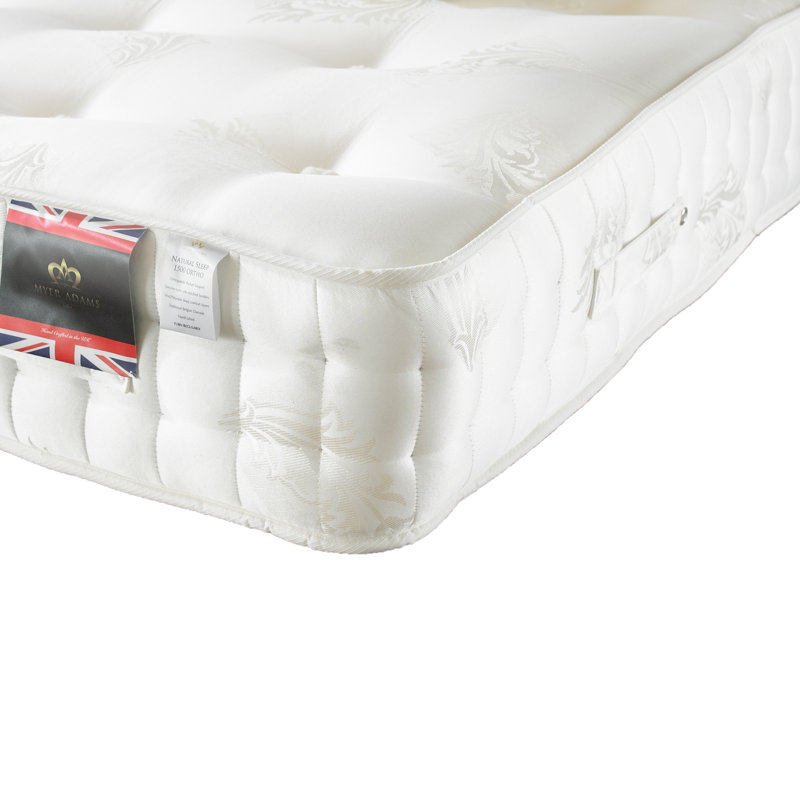 Asher Upholstered Divan Bed with Mattress, Small Single, 2 Drawers, Midnight Blue Linen