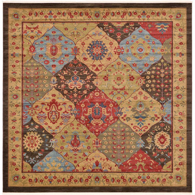 Tapis à motif oriental brun Stirling