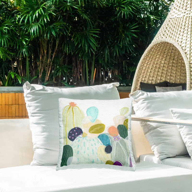 Abstract Outdoor Throw Pillow