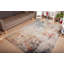 Tapis en polypropylène tissé à la machine à motif abstrait en crème / brun / gris-216091764